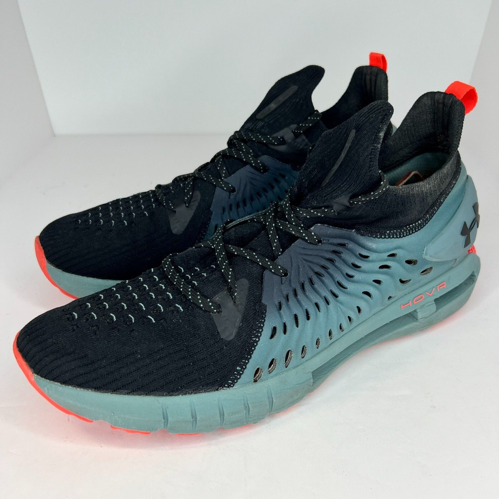 Under Armour HOVR Mens Size 14 Gray Black Athletic Sneakers 3022590-402