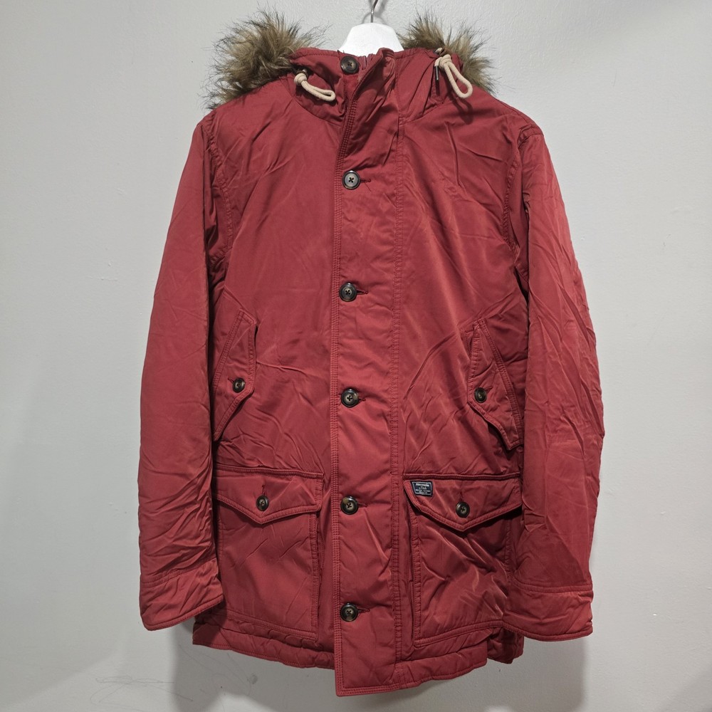 Abercrombie&Fitch Men's Expedition Parka Heritage Winter Jacket Heavy Duty Sz S