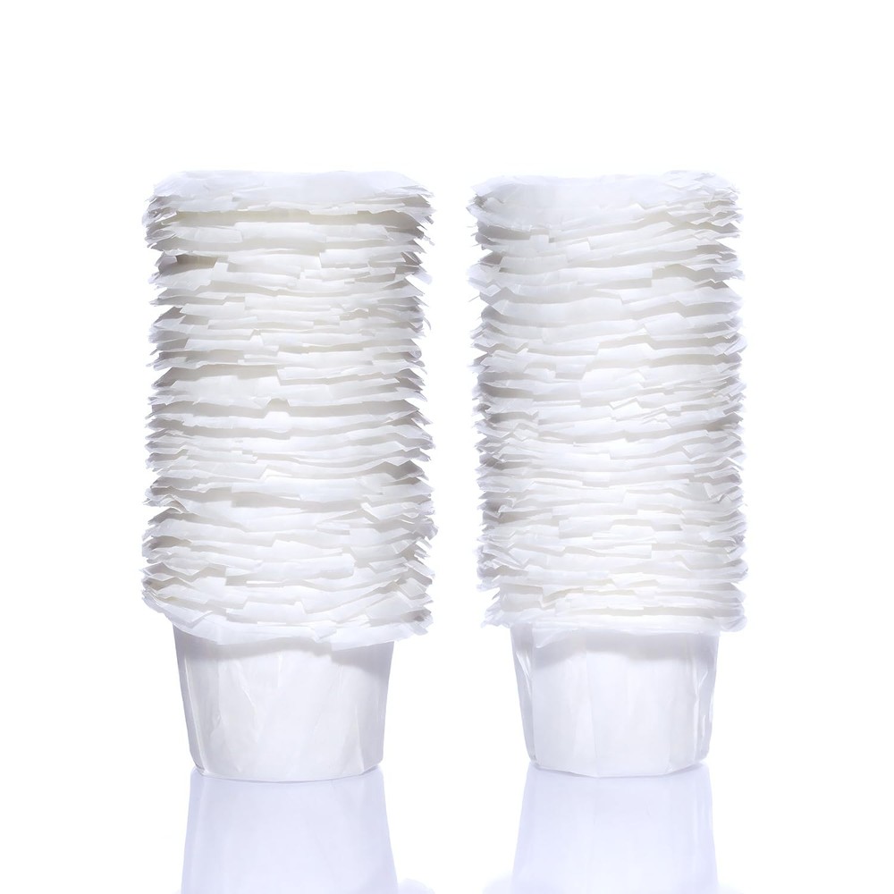 100 Disposable Paper Filters for Keurig Reusable K Cups and Single-Serve Coffee Makers  