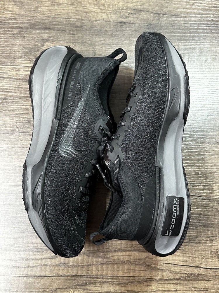 Nike ZoomX Invincible Run FK 3 Triple Black DR2615-005 Men's Size 11.5