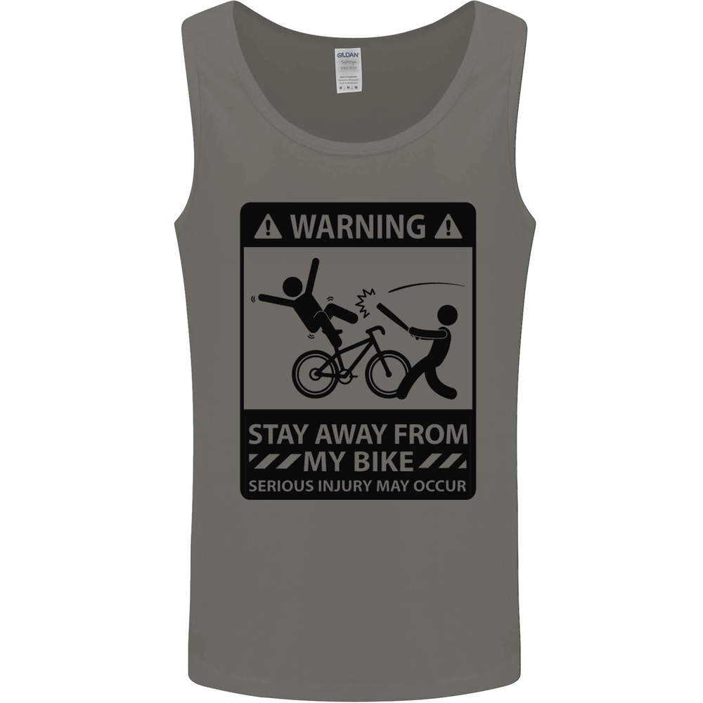 Stay Away From My Bike Cycling Cyclist Mens Vest Tank Top