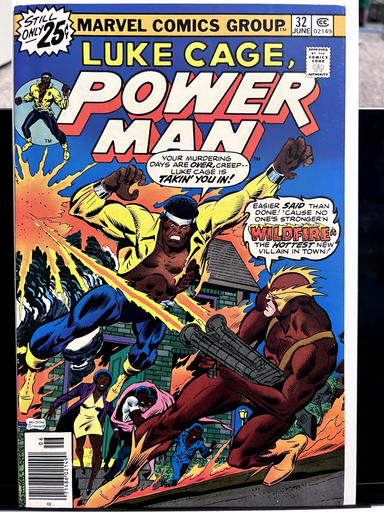 Luke Cage Power Man #32 VF- Wildfire
