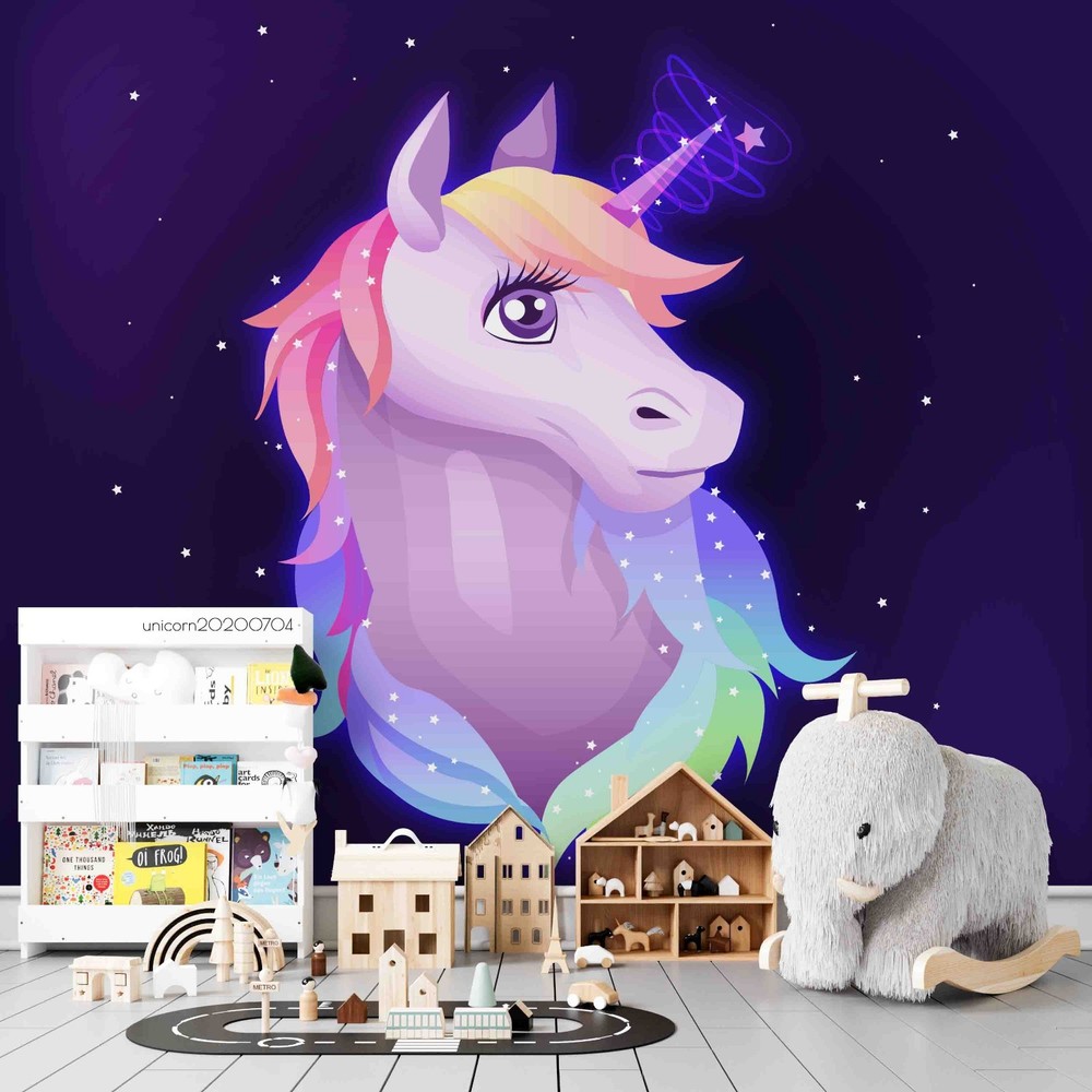 3D Unicorns Illustration Wall Murals Wallpaper Murals Wall Sticker 3