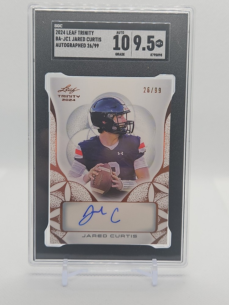 2024 Leaf Trinity BA-JC1 Jared Curtis Autographed (26/99) (Graded auto 10) (9.5)