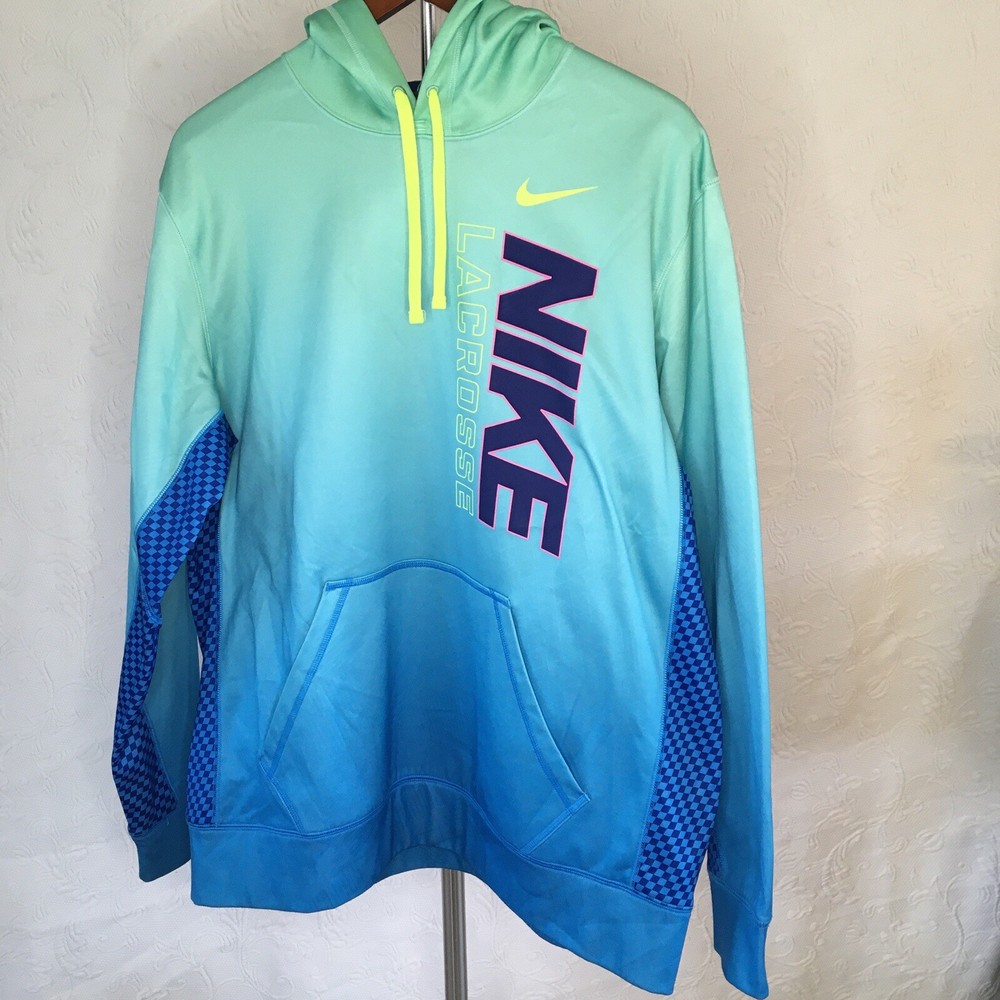 NIKE Lacrosse Mens Dri Fit Hoodie Size L