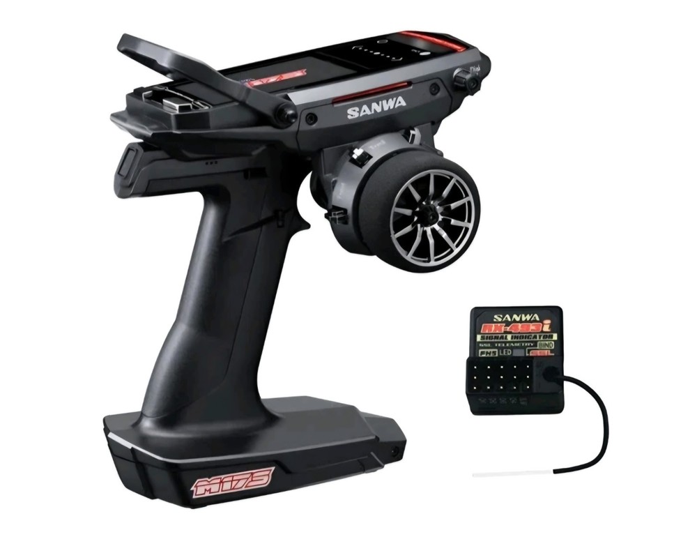Sanwa M17 FH5 4-Channel 2.4GHz Radio System w/ RX-493i Reciever   NEW SEALED