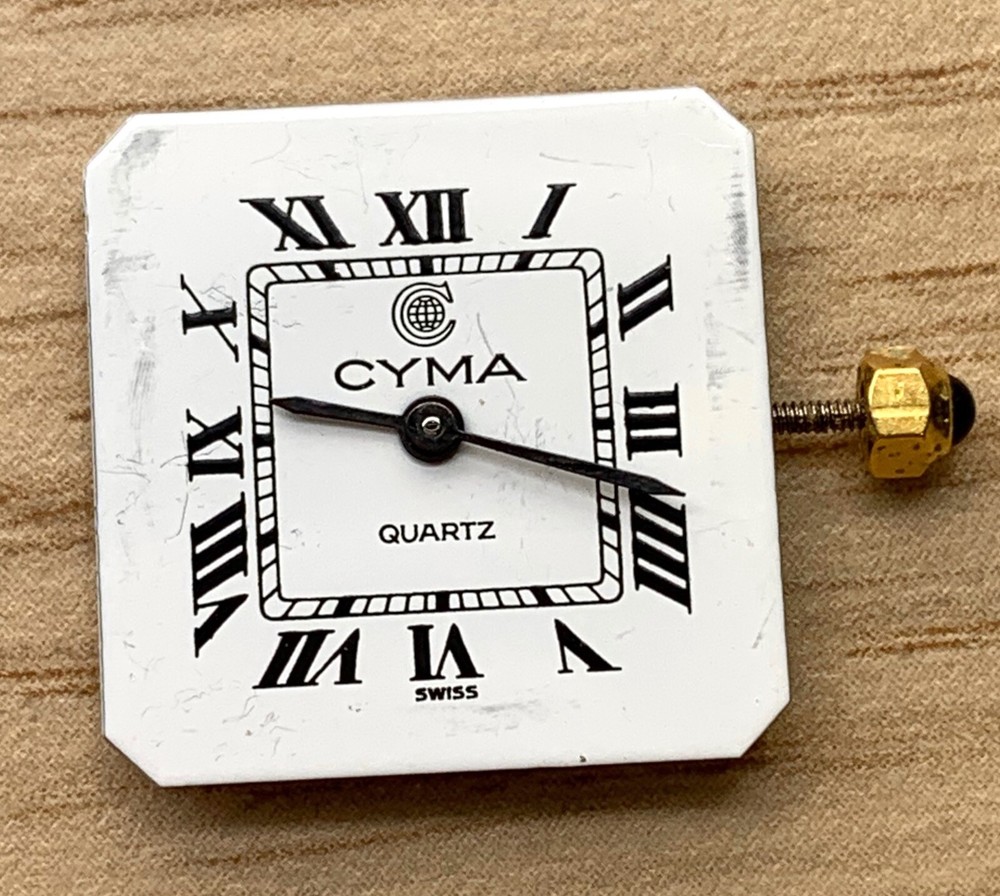 Cyma Cal. 676001 Quartz Vintage 17 MM Not Working For Parts Circuit Ok