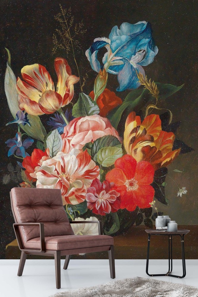 3D Flowers Still Life Oil Painting Wall Murals Wallpaper Murals Wall Sticker 95