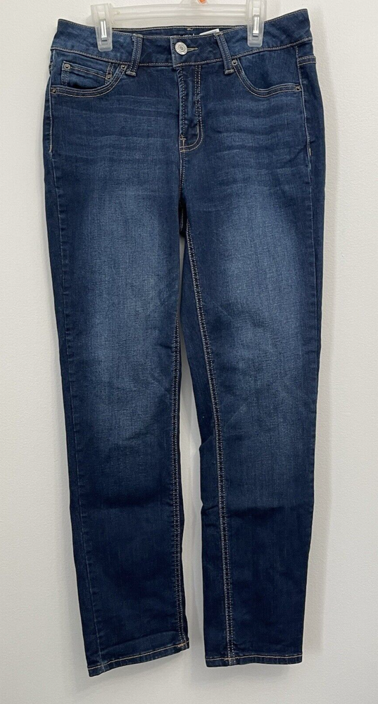 Time And Tru Women’s Straight Leg Dark Wash Blue Jeans Size 8