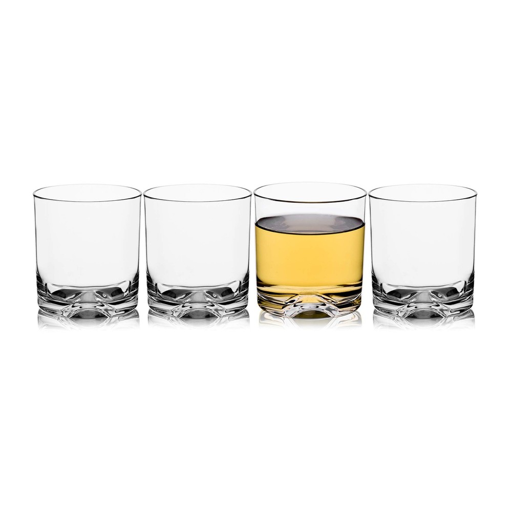 9oz Unbreakable Tritan Plastic Whiskey Rocks Glasses Double Old Fashioned Cocktail Cups