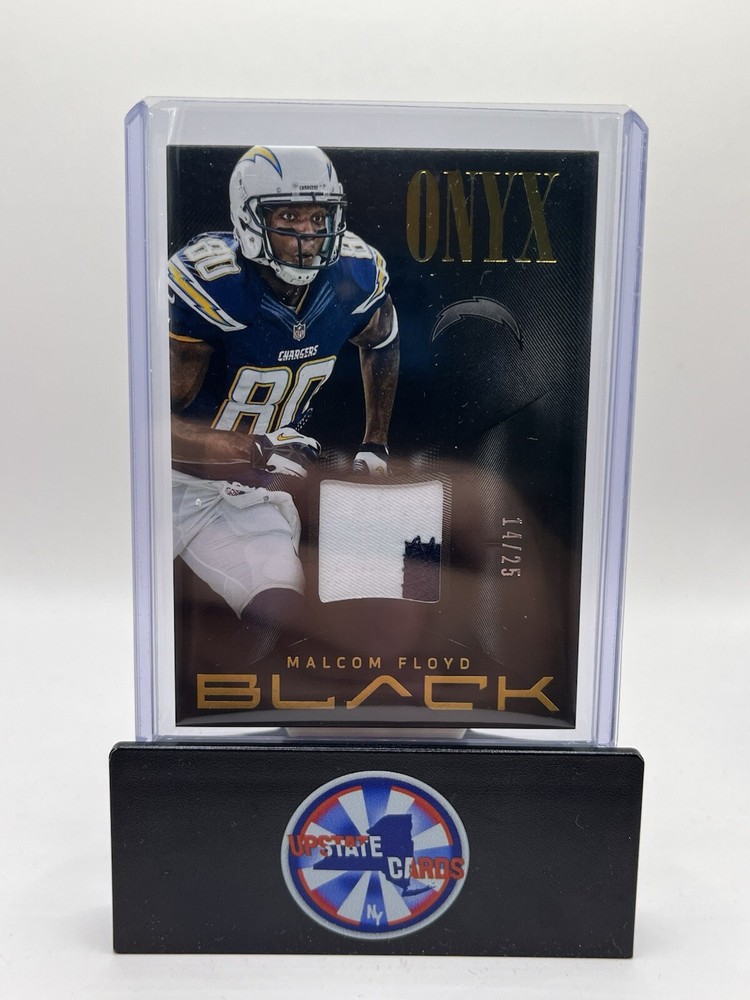 2013 Panini Black #16 Malcom Floyd Onyx Game Used Patch Jersey Gold #14/25