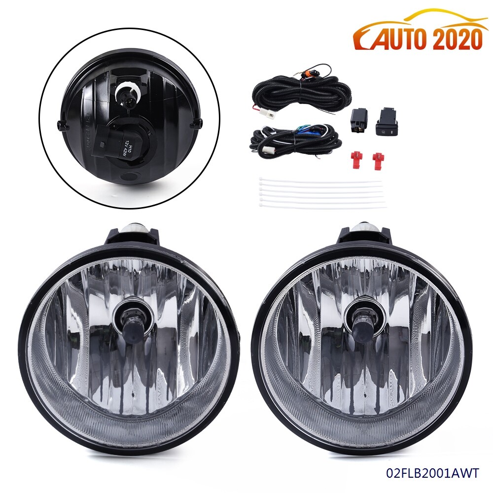Fit For Toyota Tacoma 2005 - 11 Clear Lens Chrome Housing Fog Lights Set Kit