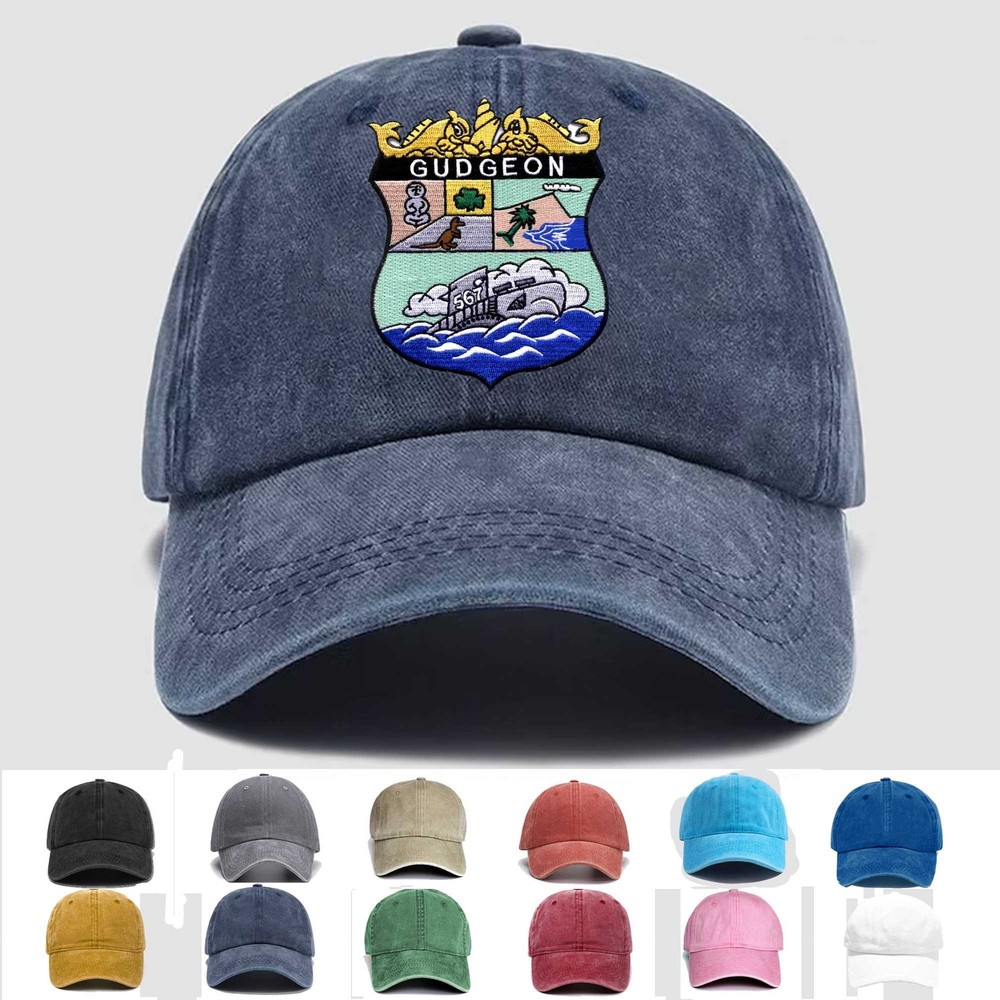 Custom Embroidered Hat SS-567 USS Gudgeon, Veteran Cap, Trucker Hat, Gift Idea
