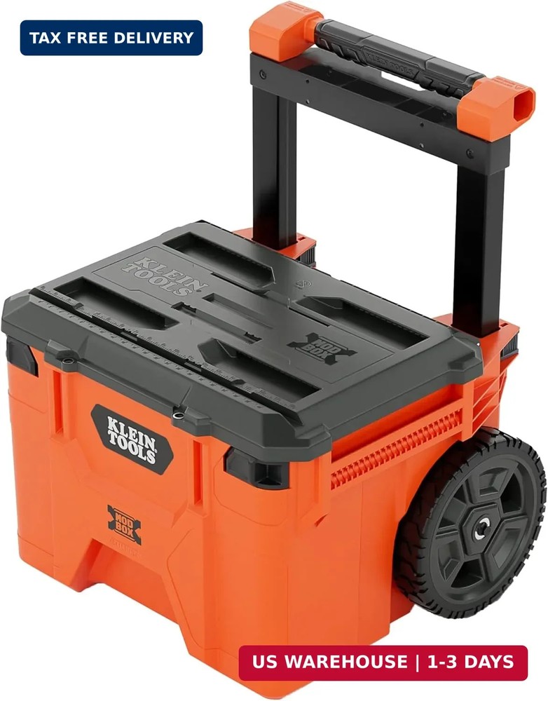 Klein Tools 54100MBX MODbox Rolling Tool Box, Heavy Duty Portable Tool Organizer