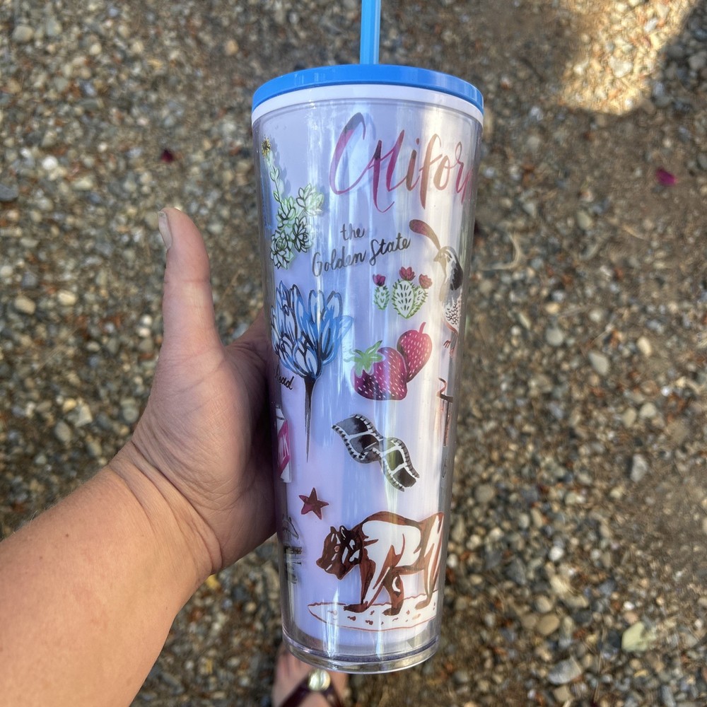 Starbucks California State Cold Cup Venti Tumbler 24 Oz 2022 Collection - New