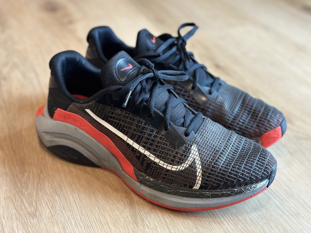 Size 10.5 - Nike ZoomX SuperRep Surge Black Bright Crimson Mens Sneakers