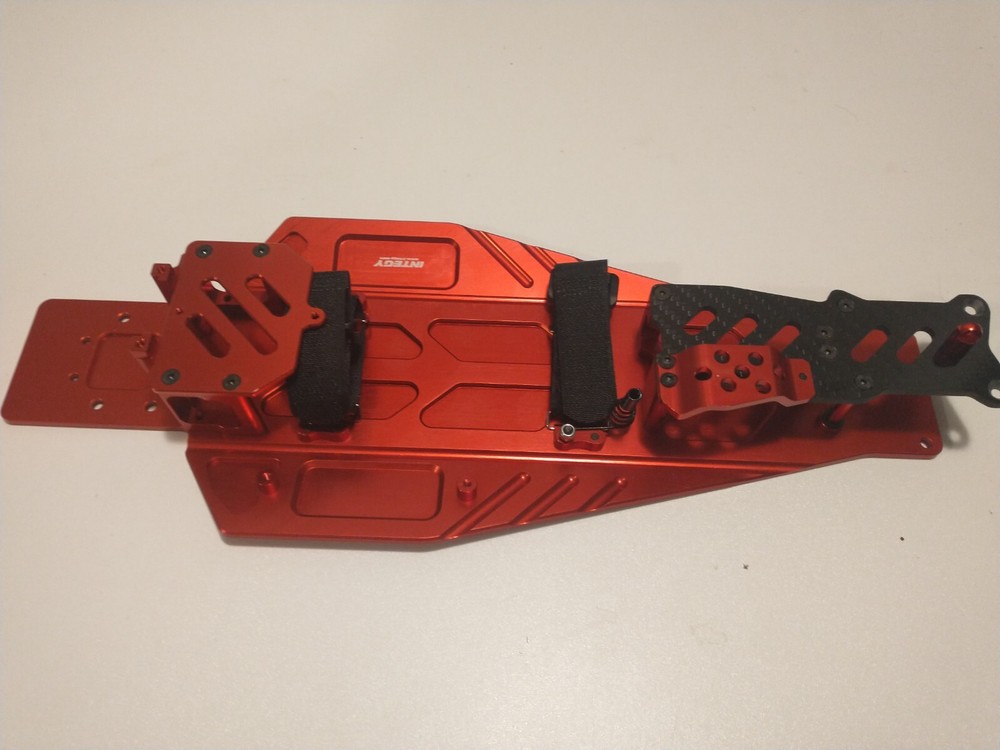 Integy Traxxas Rustler 2WD/ Bandit VXL Red Chassis (Open Package Never Used)