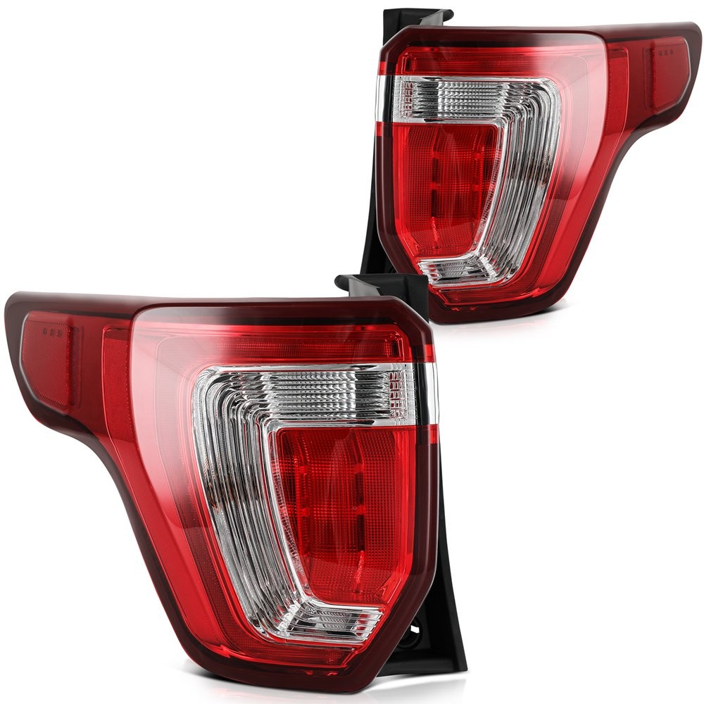 Taillights Assembly For 2019 2018 2017 2016 Ford Explorer Red Lamp Left+Right
