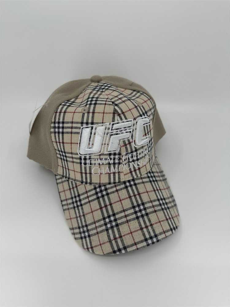 UFC Adjustable Distressed Tan MMA Cap Fight Worn Style