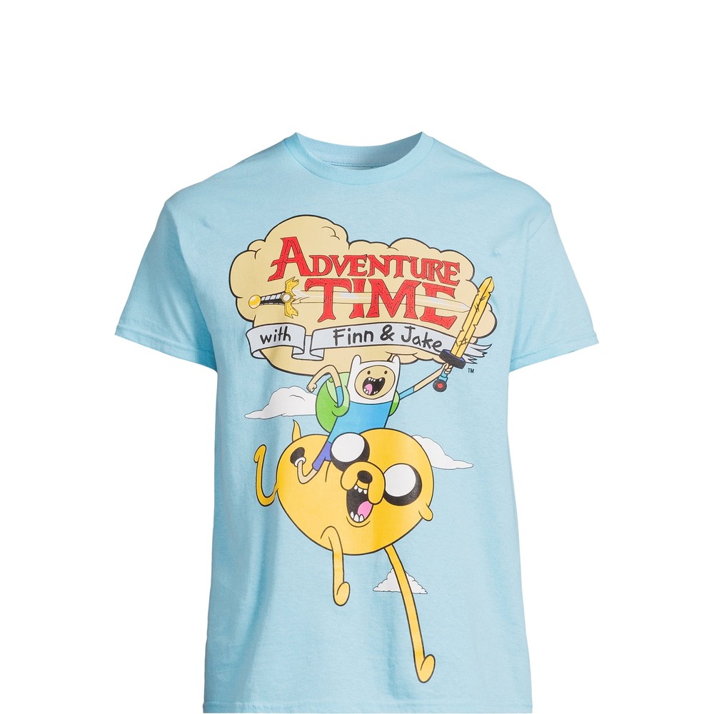 Adventure Time Men's Frolic Graphic Short Sleeve Crewneck T-Shirts Tee: S-3XL