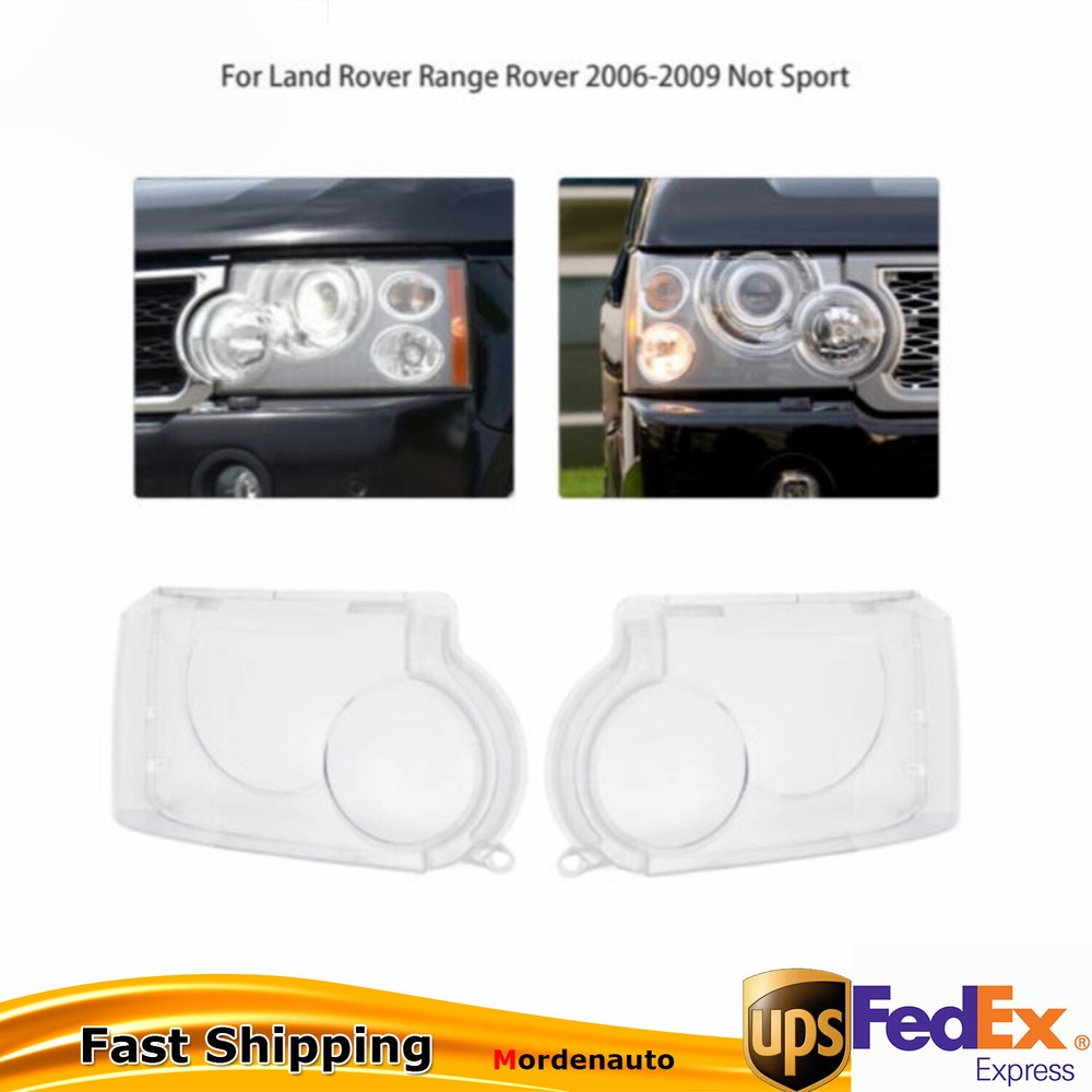 1 par de cubiertas de lente de faro para Land Rover Range Rover 2006-2009??¿No es deportivo??
