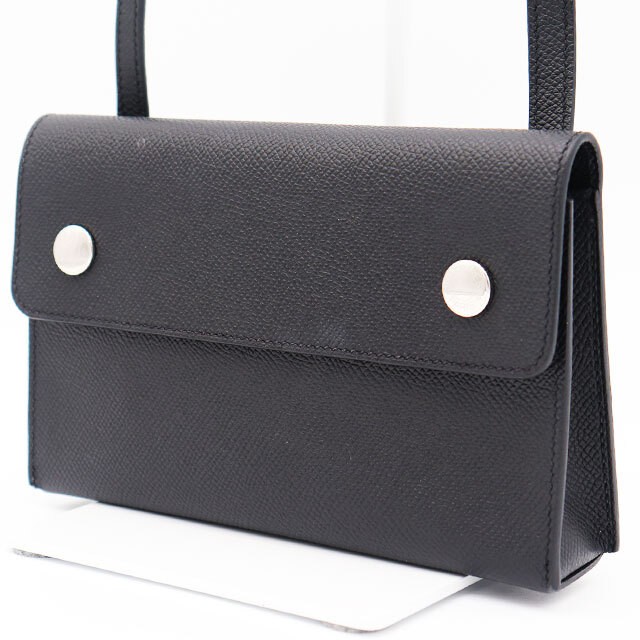 Hermes Nap To Go Epsom Black Silver Hd W Engraved 2024 Shoulder Bag 263075