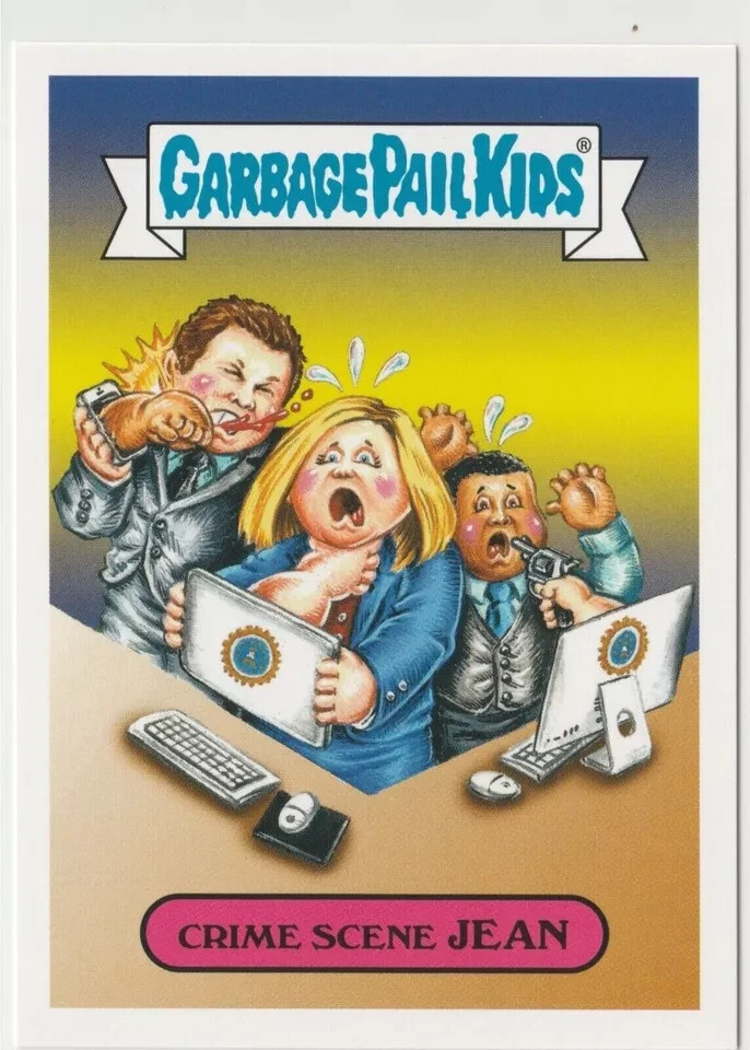 Garbage Pail Kids GPK Crime Scene Jean 2b Prime Slime Trashy TV 2016 Card