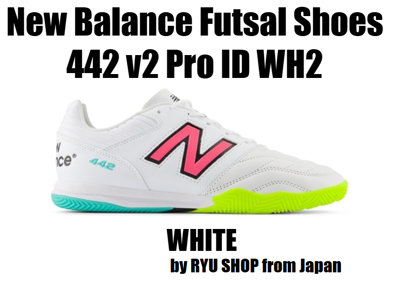 New Balance Unisex Futsal Shoes 442 v2 Pro ID WH2 MS41IWH2 D WHITE
