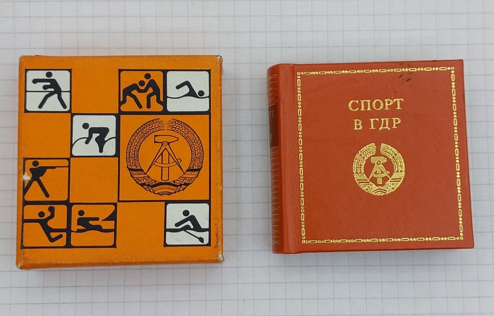 Miniature book Sports in the GDR history collectible edition