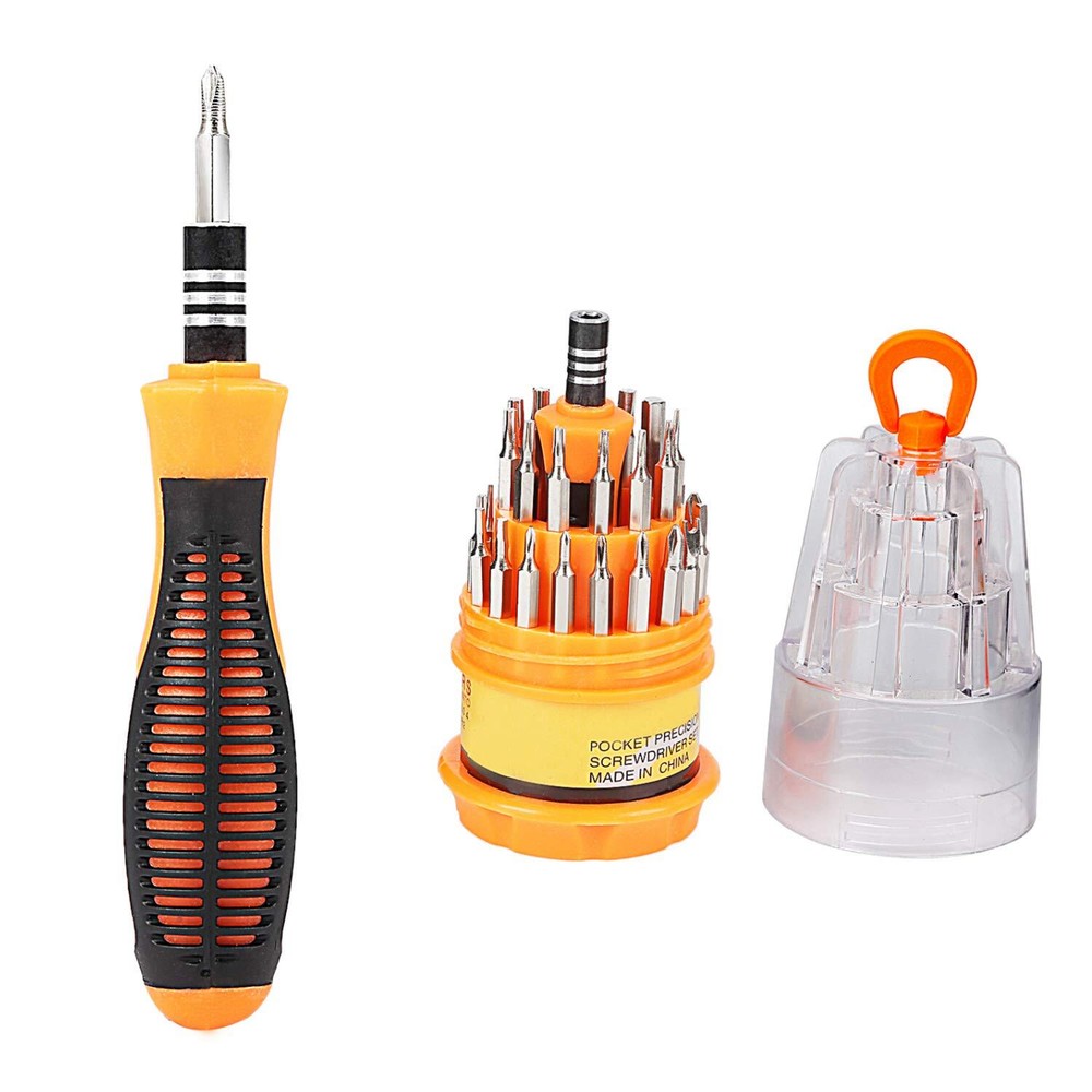 31-in-1 Magnetic Screwdriver Set with Non-Slip Grip for Precision Repairs