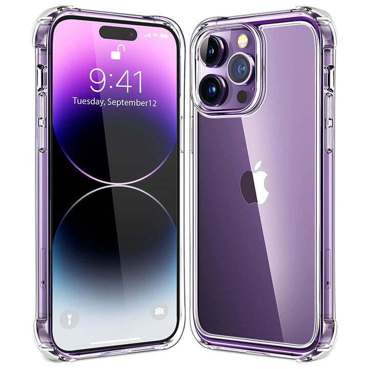 CLEAR CASE For iPhone 15 14 Pro Max Plus 13 11 12 XR Shockproof Phone Cover