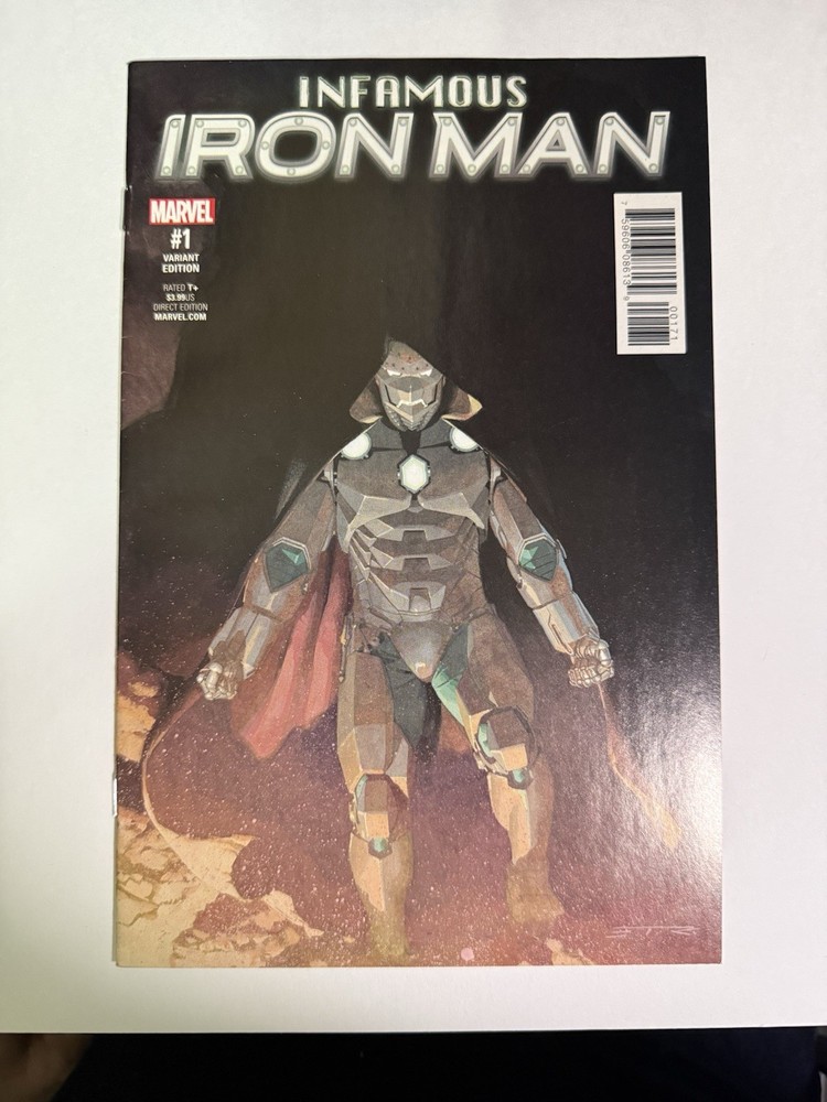 Infamous Iron Man #1 Incentive Esad Ribic Variant (Marvel Comics Dec. 2016) 🔑
