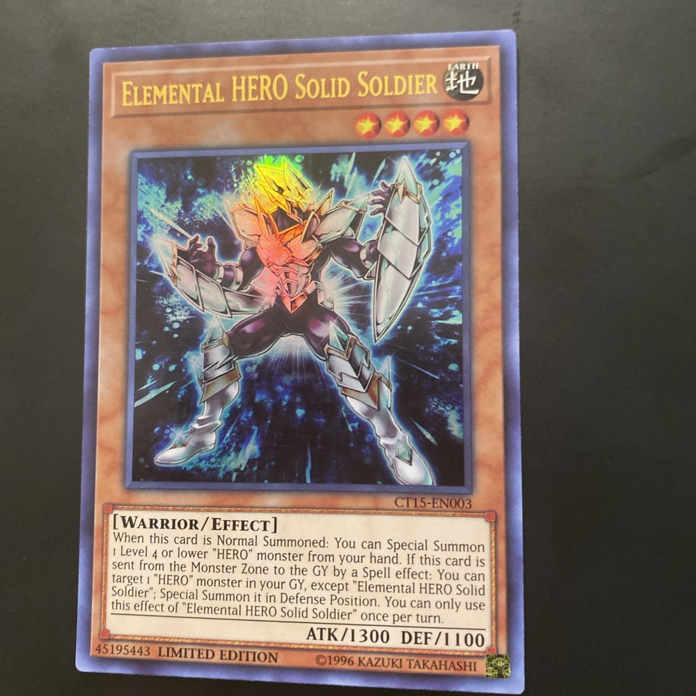 Elemental HERO Solid Soldier 2018 Mega-Tins Limited Edition CT15-EN003