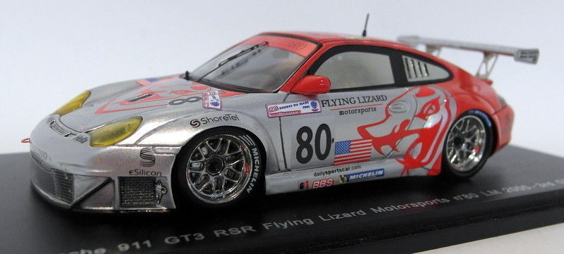 Spark 1/43 Porsche 911 GT3 RSR Flying Lizard LM 2005 Model S0915
