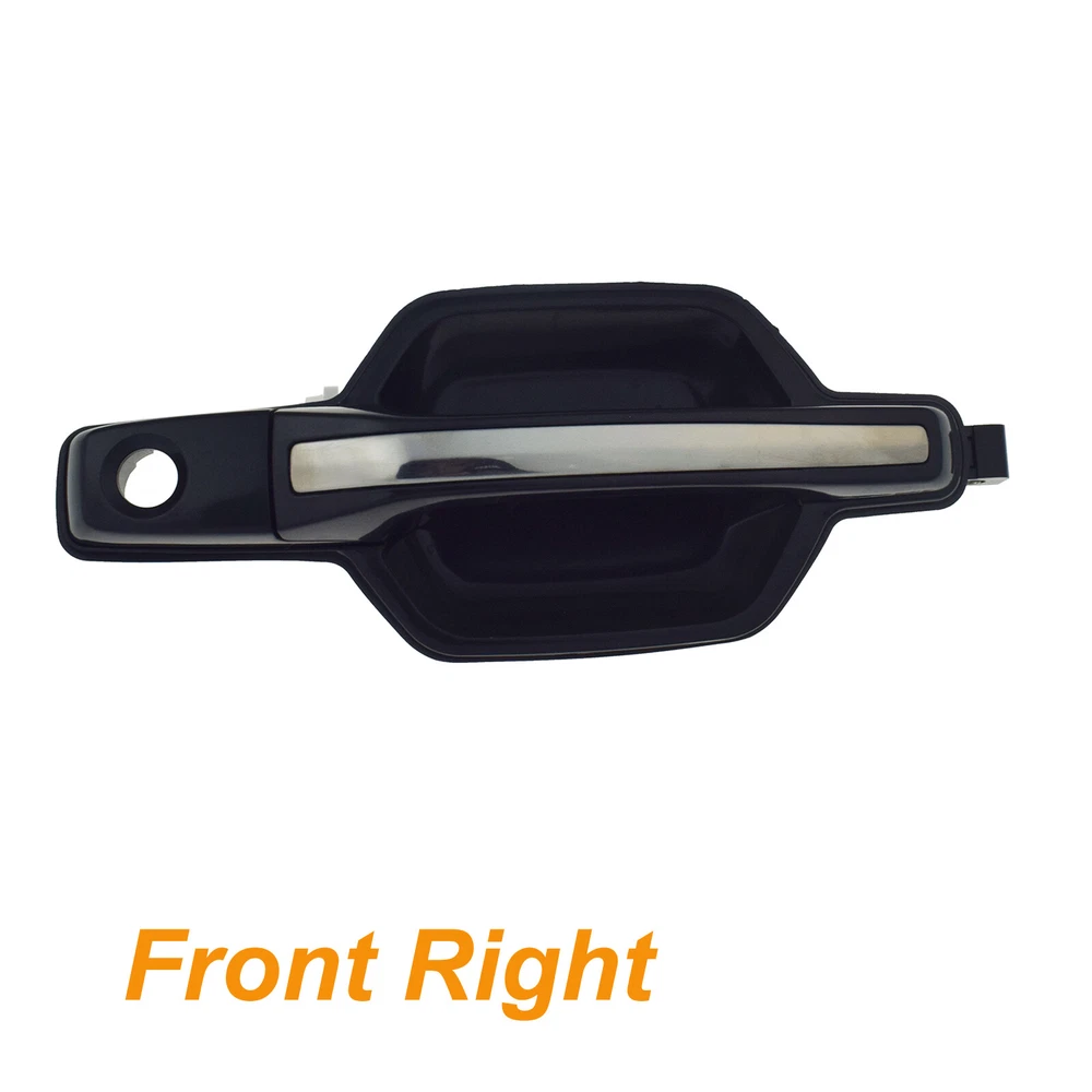 Black & Chrome Front RH Passenger Door Handle for 01-06 Mitsubishi Montero