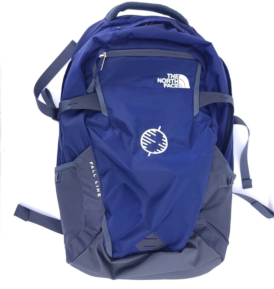 The North Face Fall Line Backpack in Blue and Gray with Logo