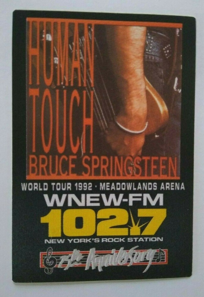 Bruce Springsteen Human Touch Backstage Pass Original 1992 Concert Tour NJ Arena