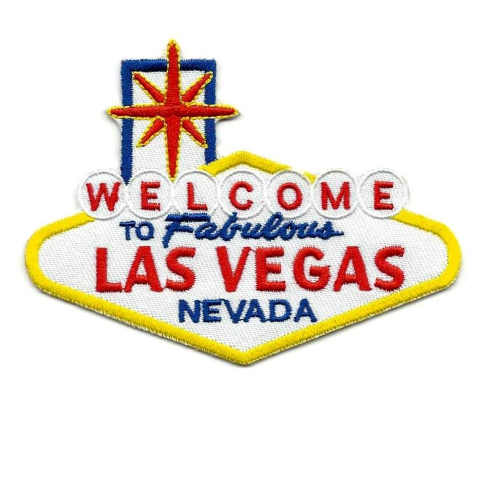 WELCOME TO FABULOUS LAS VEGAS IRON ON PATCH 3.8