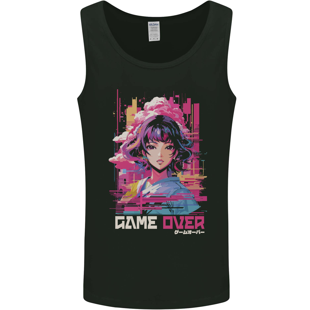 Anime Game Over Video Games Mens Vest Tank Top