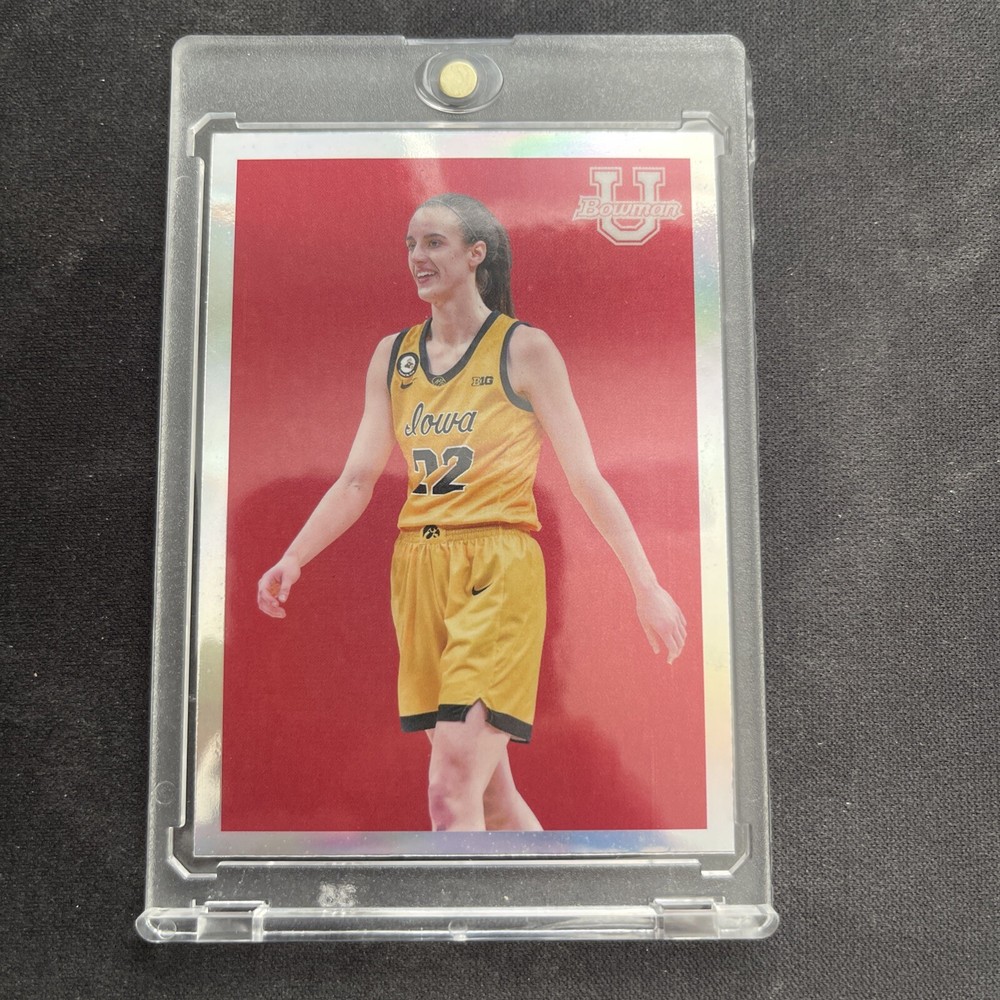 2023 Bowman U Chrome Basketball #09B-30 Caitlin Clark Retro Refractor RC Iowa