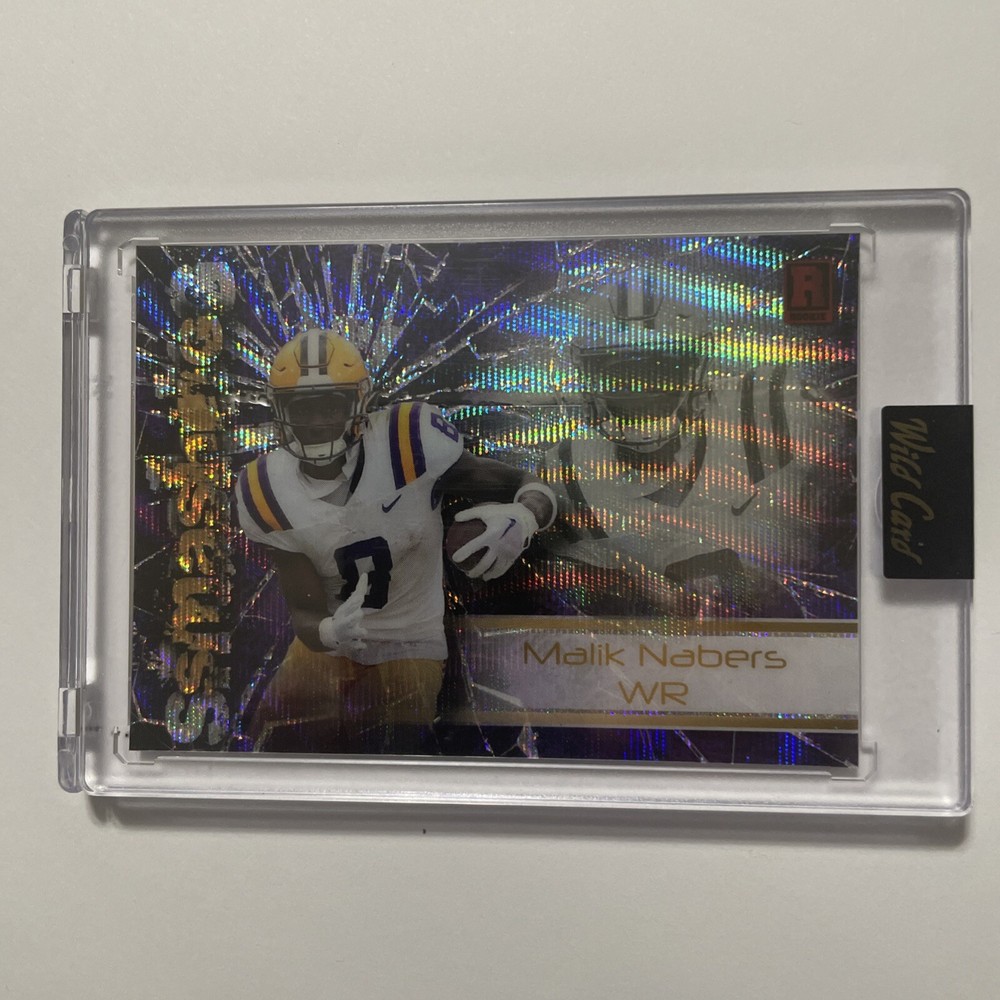 2023 Malik Nabers Wild Card Smashing Color Match 16/25