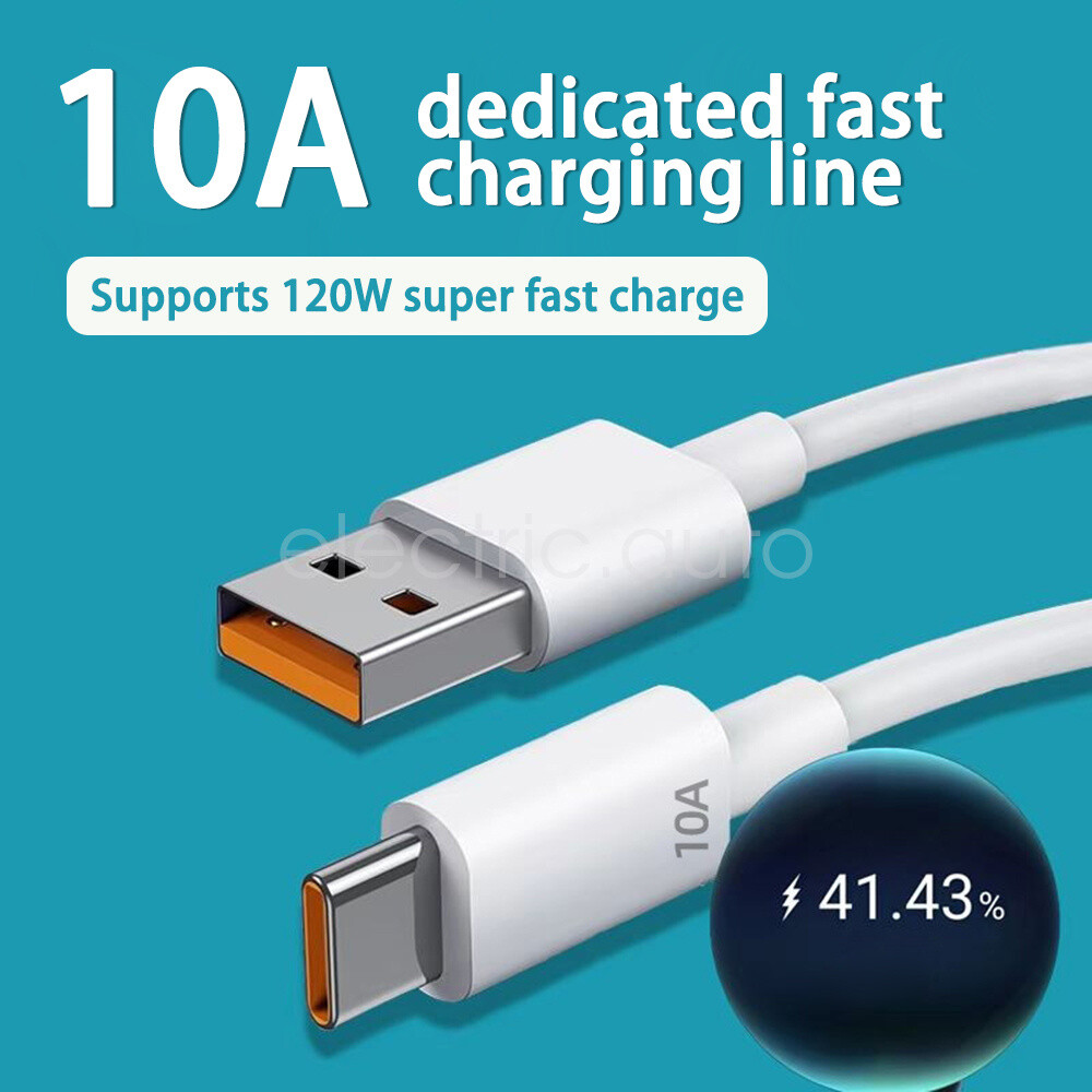 10A Fast Charging USB-A to USB-C Cable for Phones