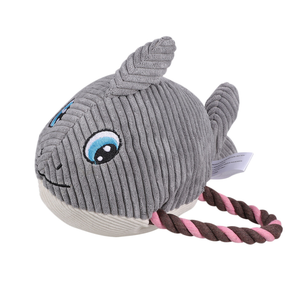 Small Grey Shark Toys for Dogs Pet Training Non-destructive