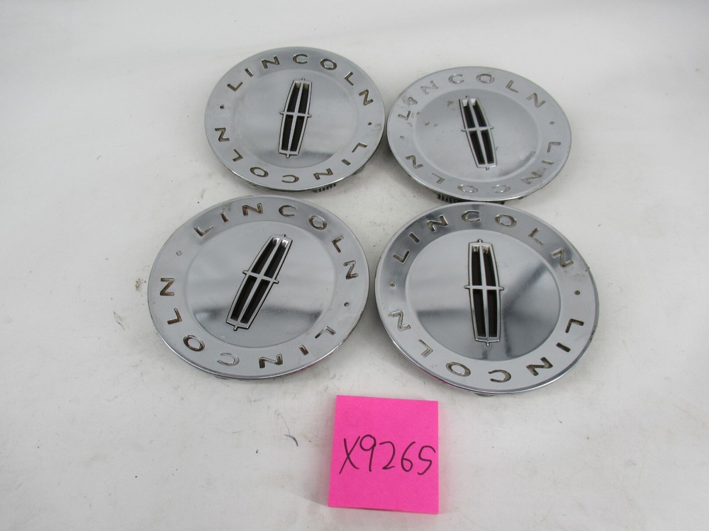 Lincoln Center Caps Hubcaps Navigator Mark LT 7L74-1A096 OEM Set Chrome 3651