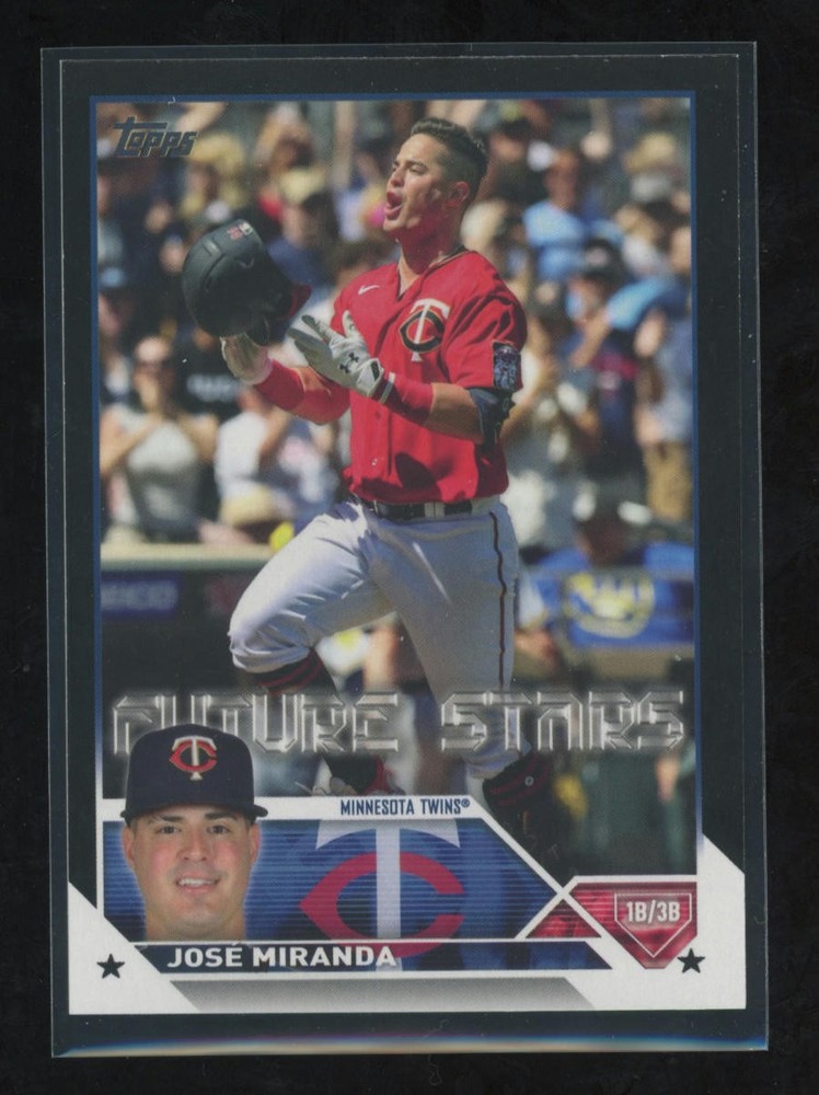 2023 Topps José Miranda Black Parallel 70/72 Minnesota Twins Rare Card
