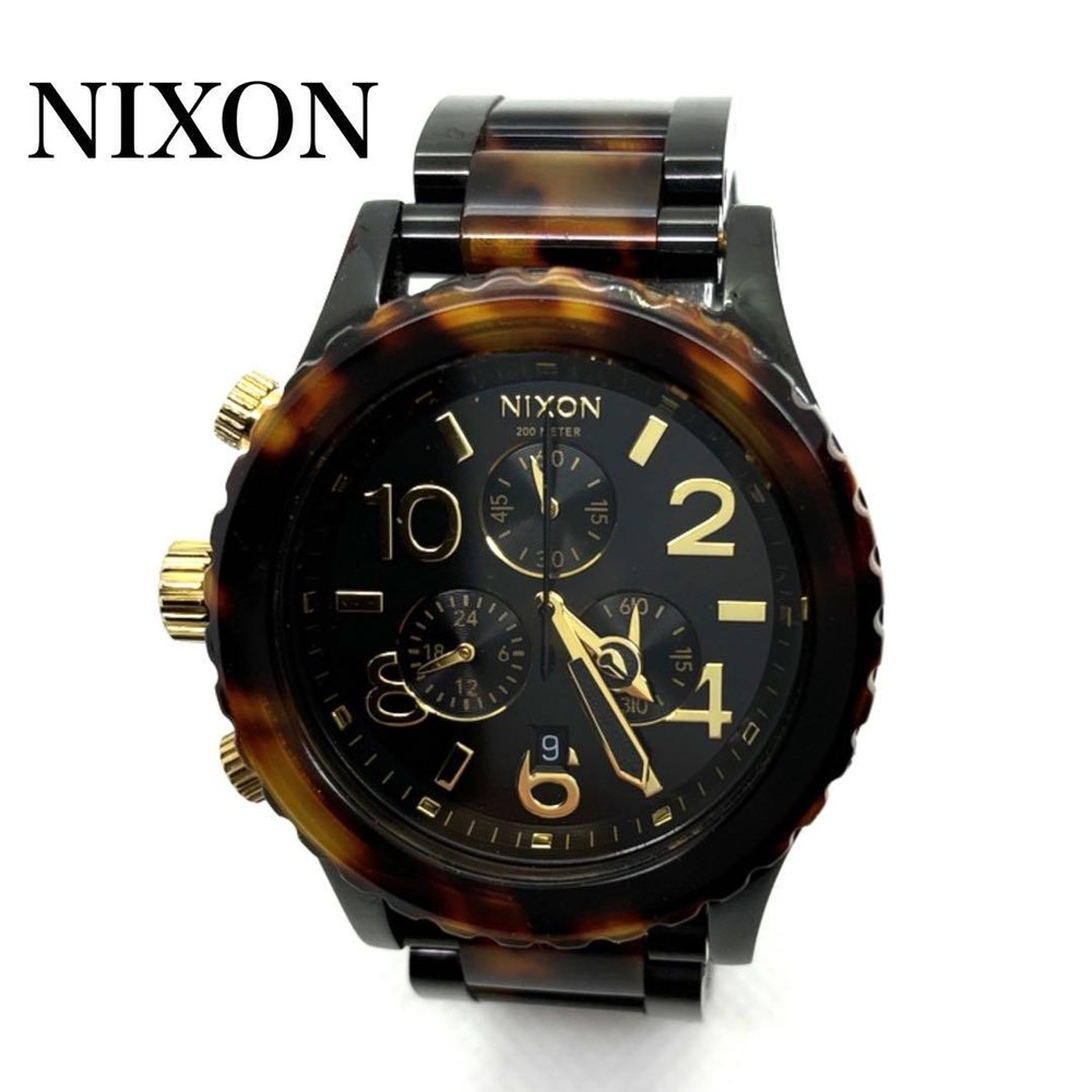 NIXSON Nixon Unisex Tortoise Shell Quartz Watch - Reliable & Stylish