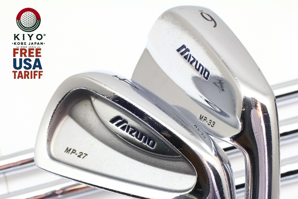 7Pcs MIZUNO Iron set COMBO MP-27 4-5 / MP-33 6-PW Stiff Flex NS PRO 1050GH RH