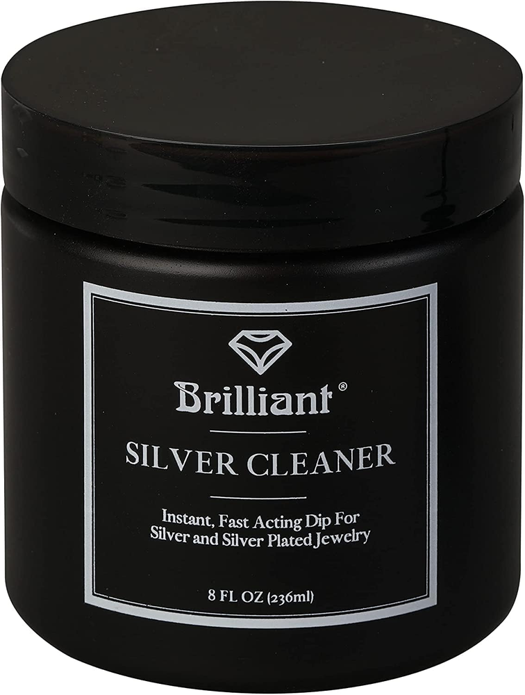 Brilliant Silver Dip Cleaner 8 Oz for Instant Shine  