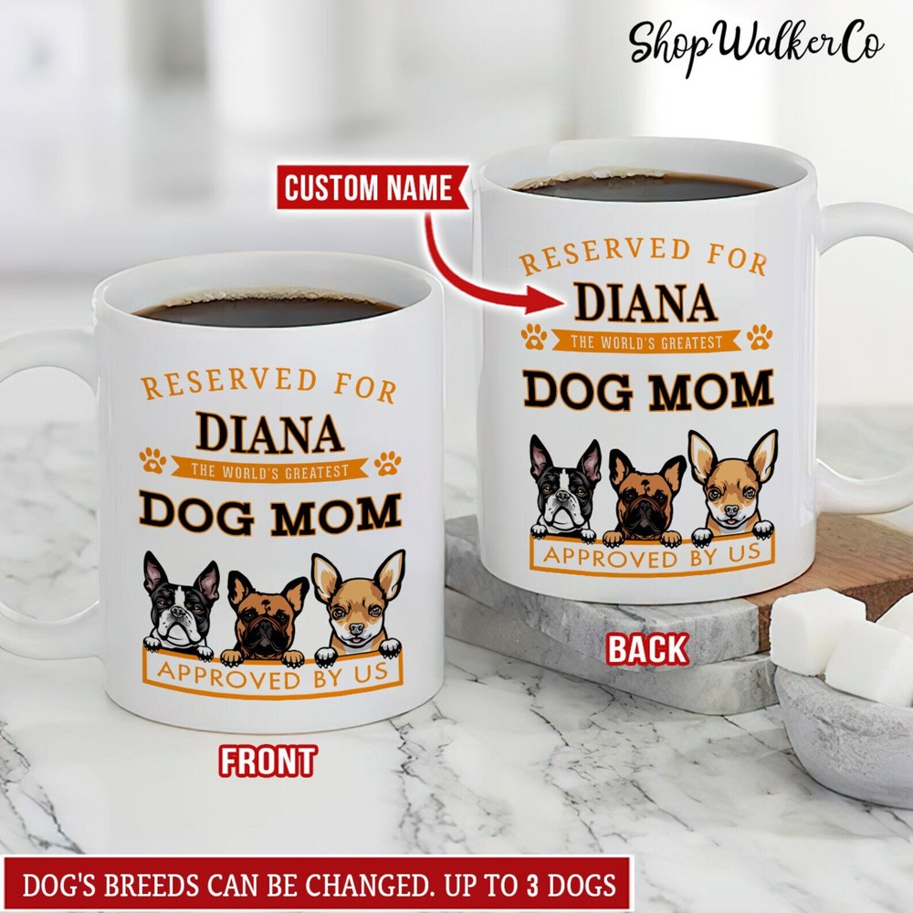 Dog Mom Personalized Mug Dog Mom Gift Funny Dog Mug Funny Dog Mug Dog Mug Dog