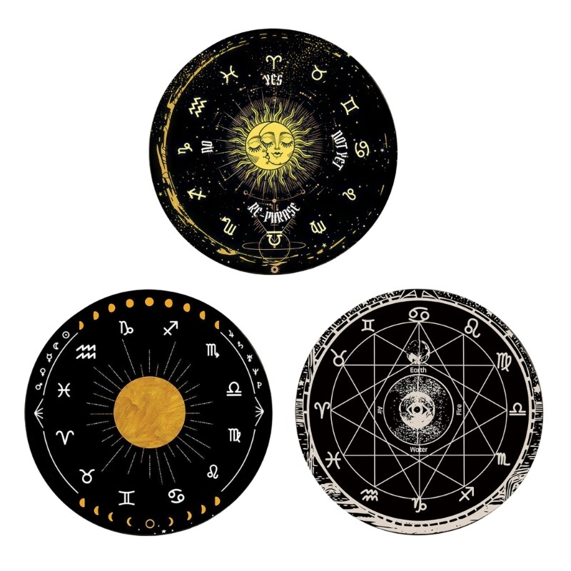 Divination Mat for Tarot Astrology Pendulum Readings with Card Pad